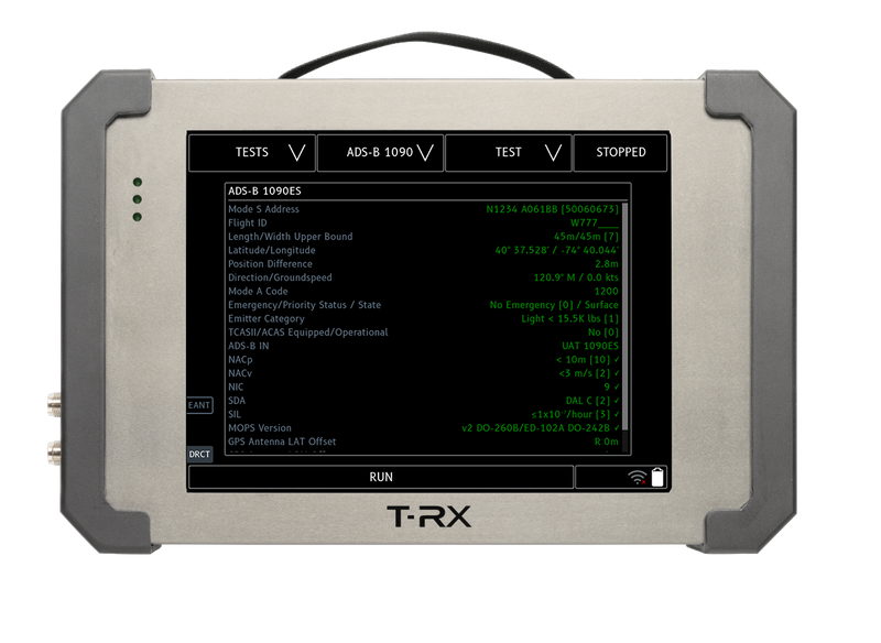 T-RX Pulse with sample ADS-B test