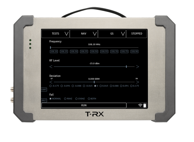T-RX Radio with sample Glideslope test